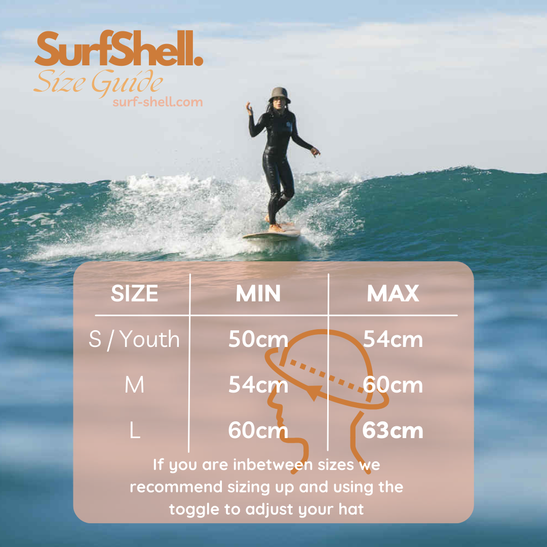 Midnight Black - Protective Surf Hat