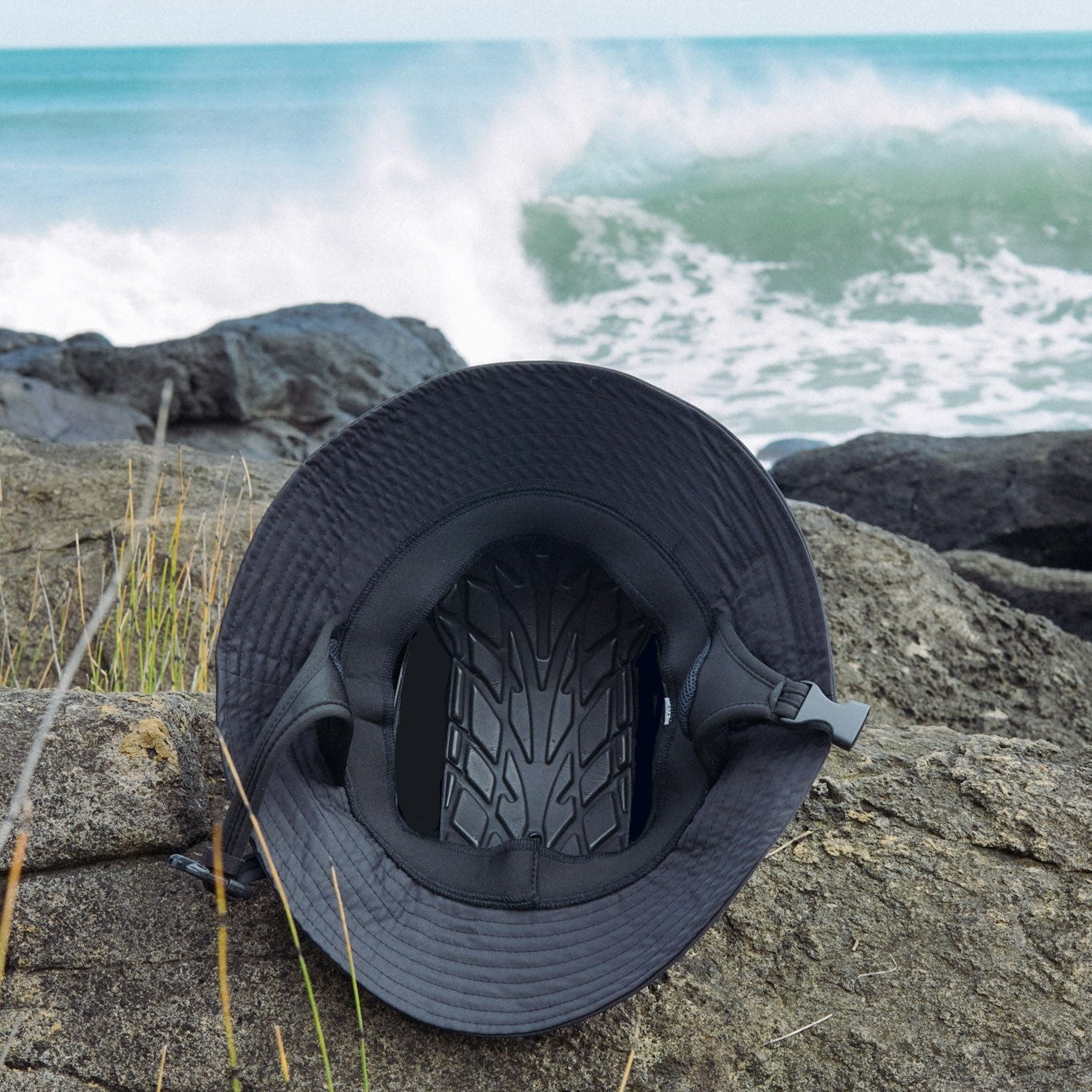 Midnight Black - Protective Surf Hat – SurfShell