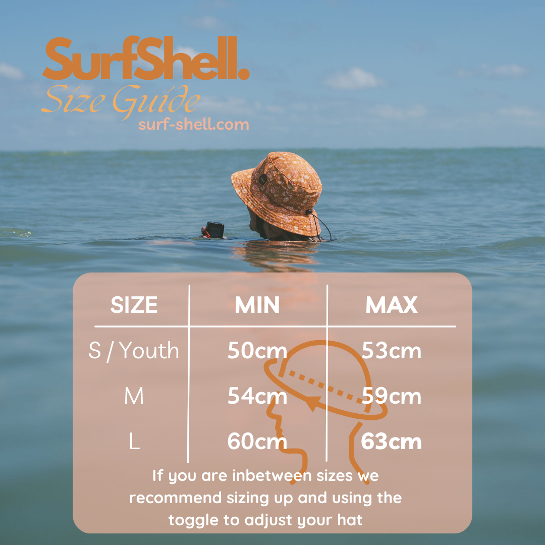 Coastal Boho - Protective Surf Hat