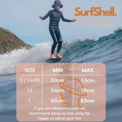 Midnight Black - Protective Surf Hat